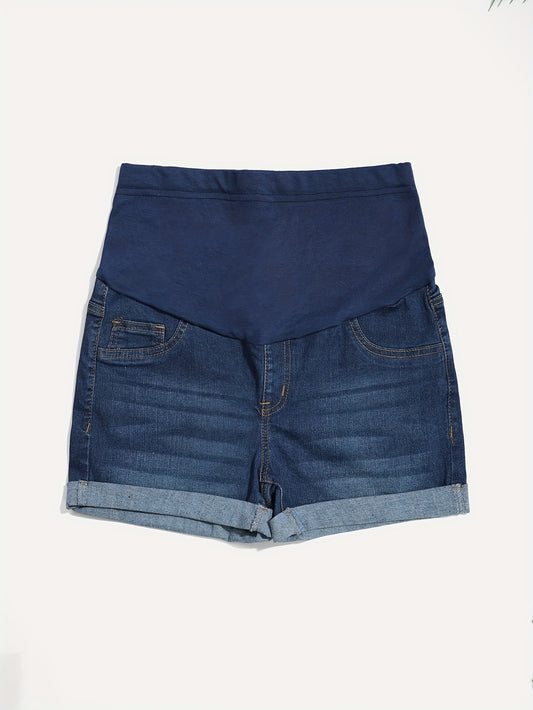 Bump Comfort Denim Maternity Shorts