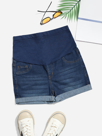 Bump Comfort Denim Maternity Shorts