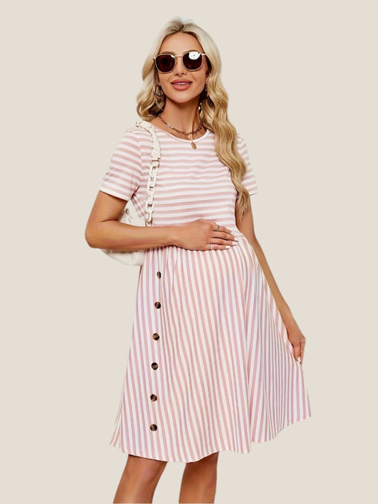 Sunkissed Midi Maternity Dress