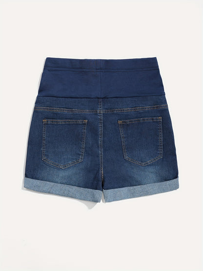 Bump Comfort Denim Maternity Shorts