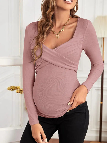 Chaser long sleeve maternity shirt