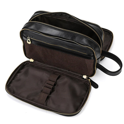 Cowhide Cosmetic & Toiletries Bag