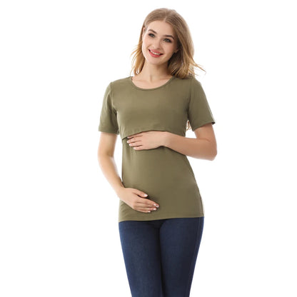 Short Sleeve Breastfeeding T-Shirt