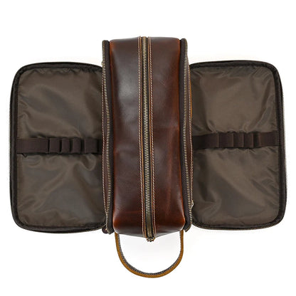 Cowhide Cosmetic & Toiletries Bag