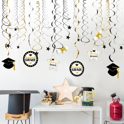 Black & Gold Decorations - Tassles