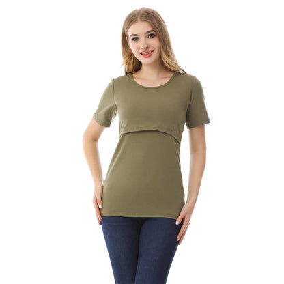 Short Sleeve Breastfeeding T-Shirt