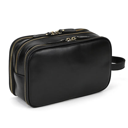 Cowhide Cosmetic & Toiletries Bag