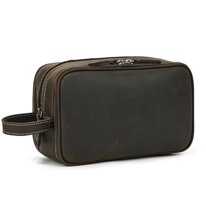 Cowhide Cosmetic & Toiletries Bag