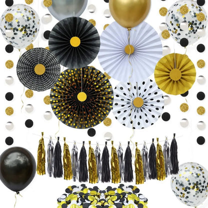 Black & Gold Decorations - Tassles