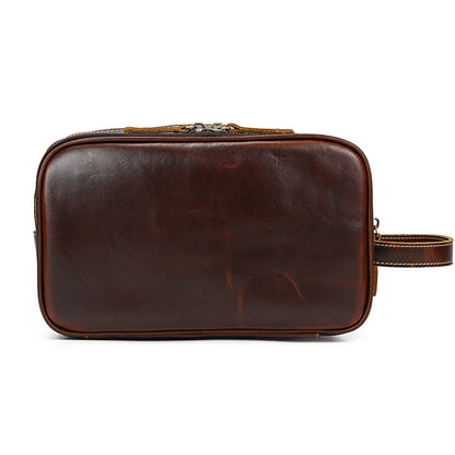 Cowhide Cosmetic & Toiletries Bag