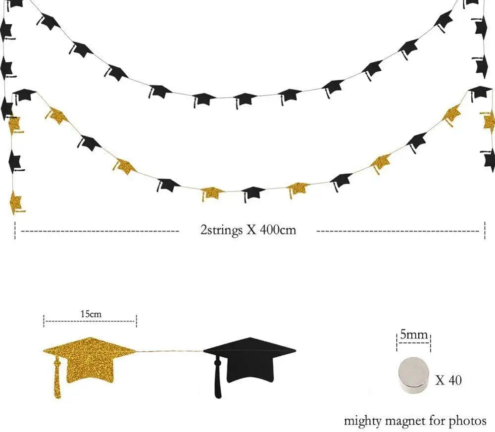 Double Strand Graduation Bunting