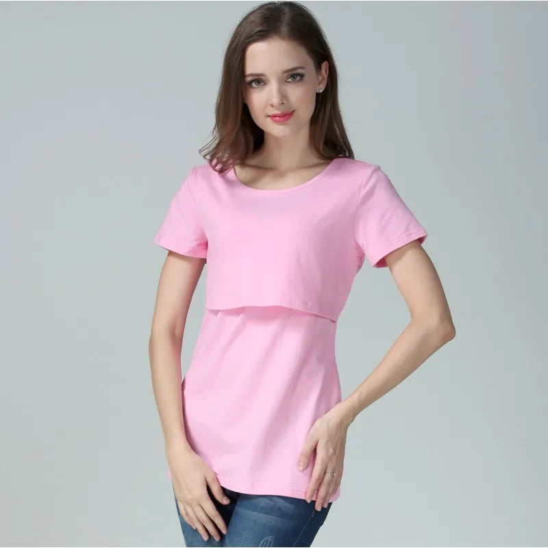 Short Sleeve Breastfeeding T-Shirt