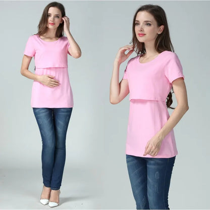 Short Sleeve Breastfeeding T-Shirt