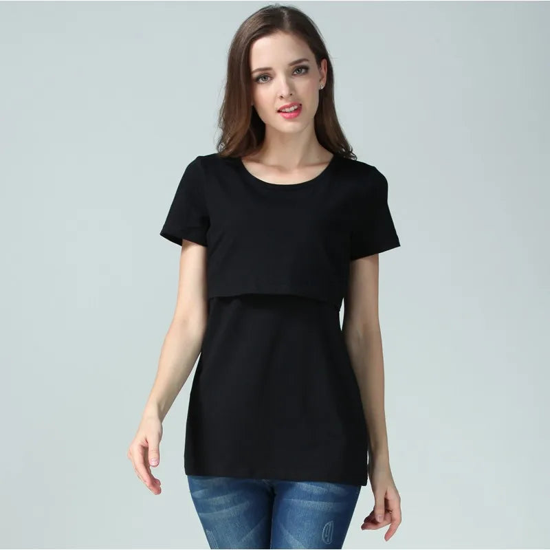 Short Sleeve Breastfeeding T-Shirt