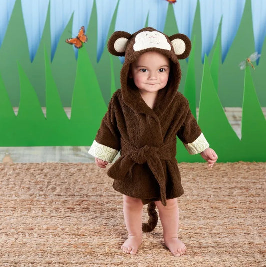 Hooded Bathrobe - Monkey