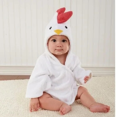 Hooded Bathrobe - Rooster