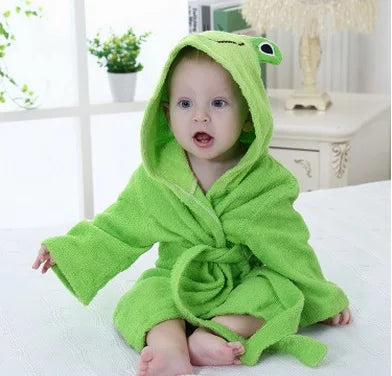 Hooded Bathrobe - Ribbit