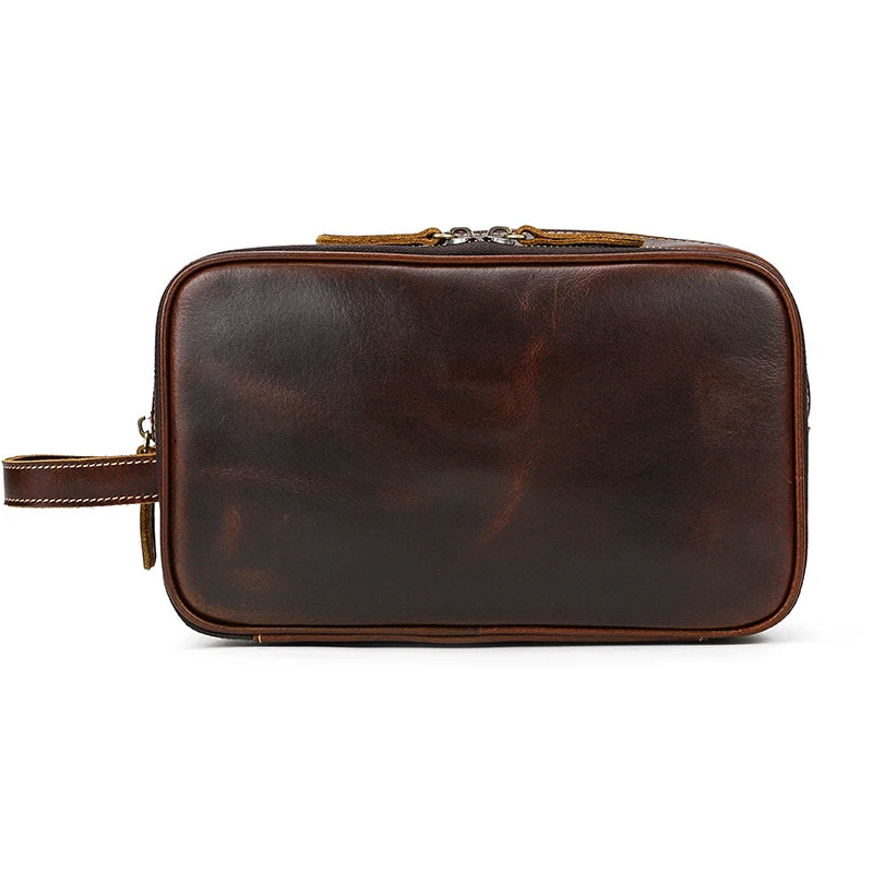 Cowhide Cosmetic & Toiletries Bag