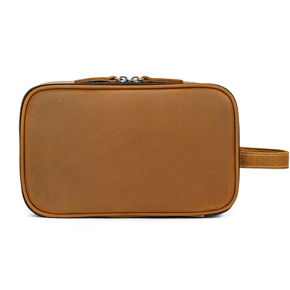 Cowhide Cosmetic & Toiletries Bag