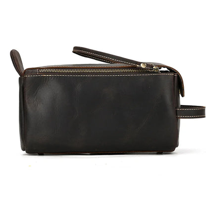 Cowhide Cosmetic & Toiletries Bag