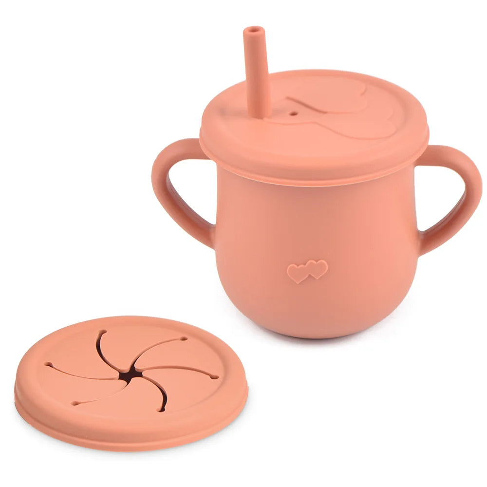 Silicone Straw sippy cup.