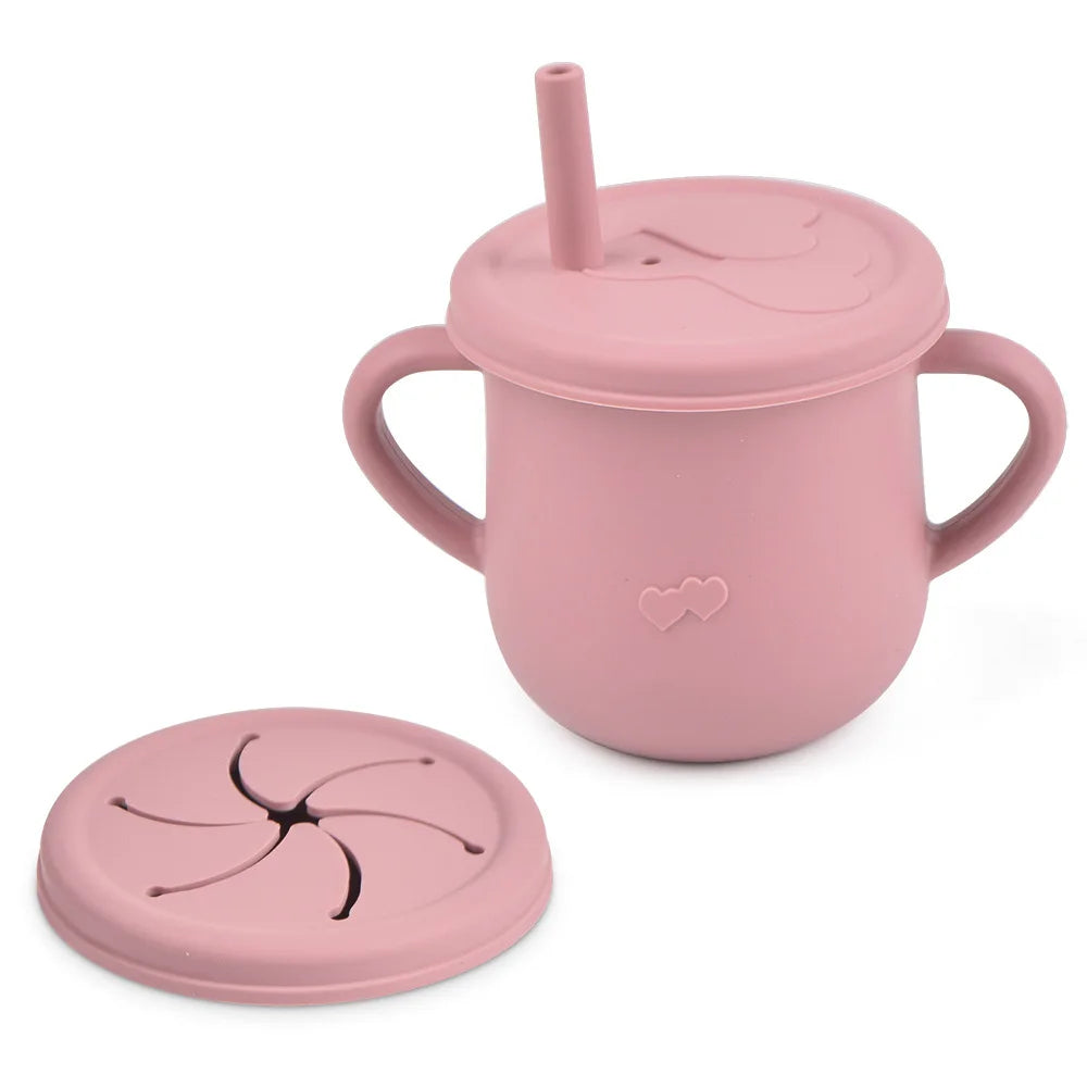 Silicone Straw sippy cup.