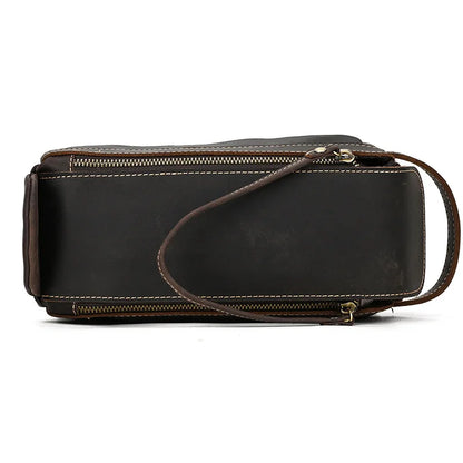 Cowhide Cosmetic & Toiletries Bag