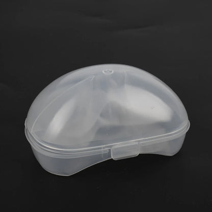 2Pcs Silicone Nipple Protectors in Clear Carry Case