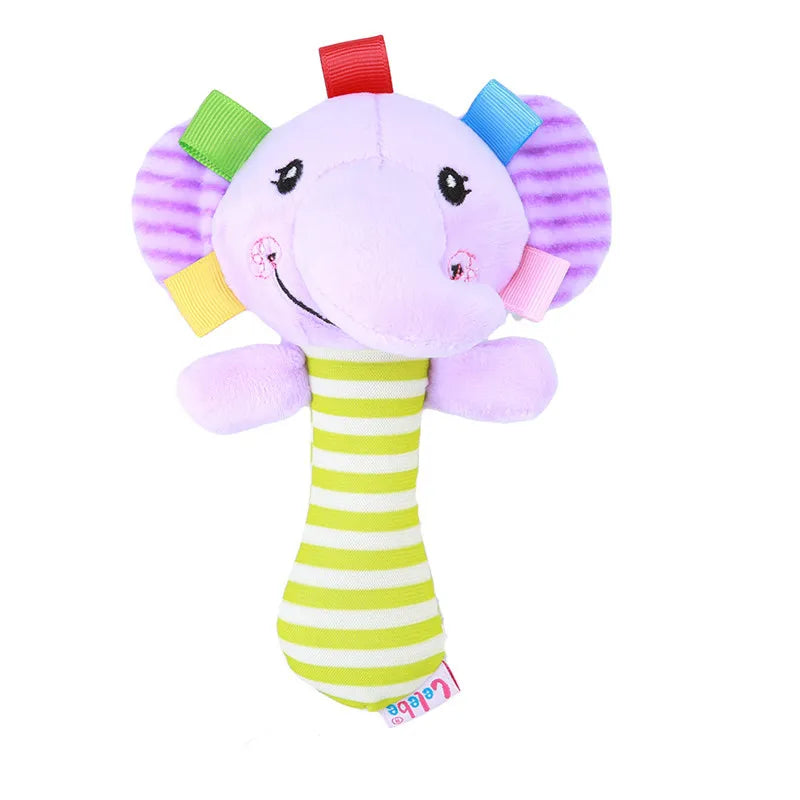 Cartoon Plush Animal Rattle