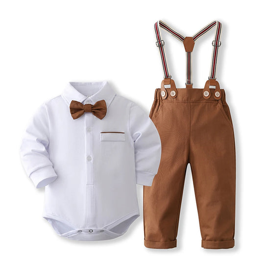 Dapper Gentleman Romper Set