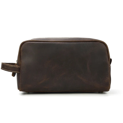 Cowhide Cosmetic & Toiletries Bag