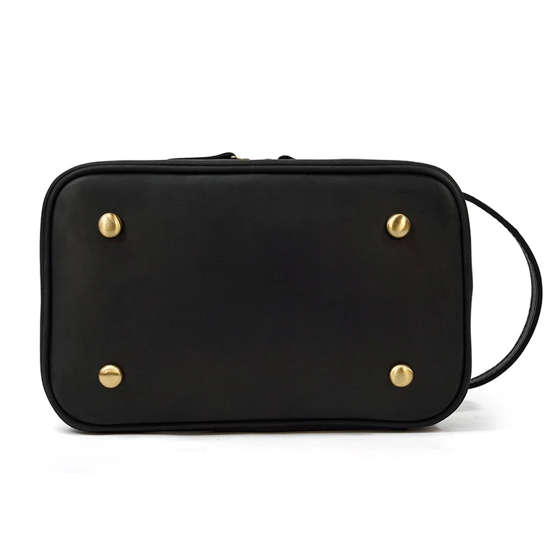 Cowhide Cosmetic & Toiletries Bag