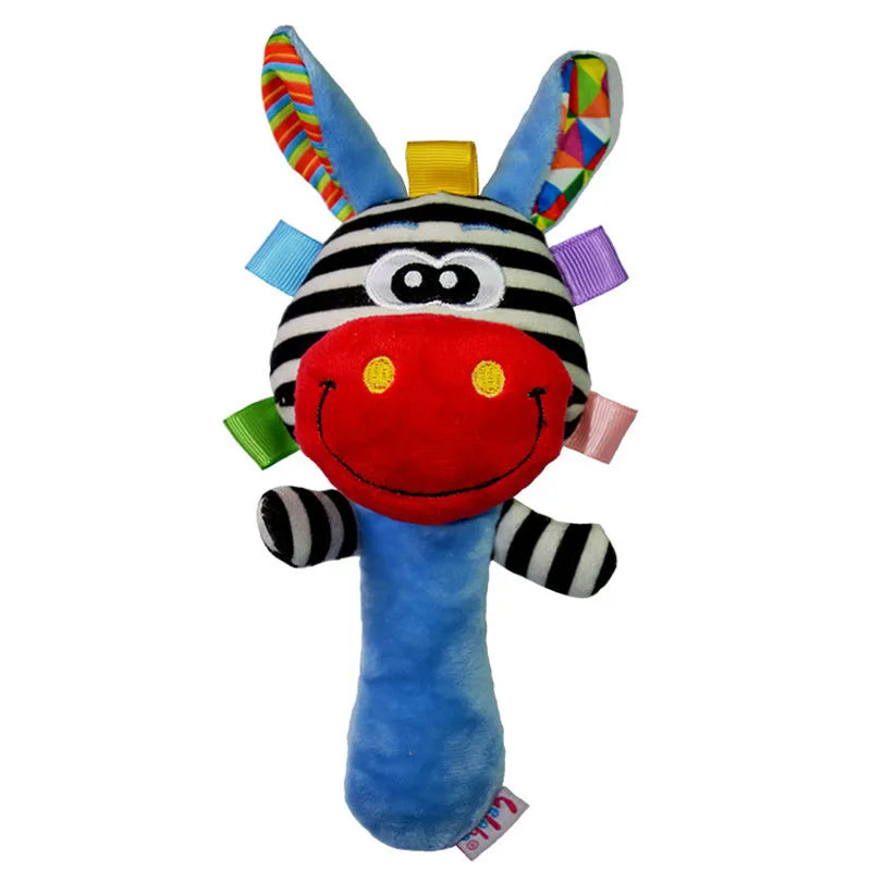 Cartoon Plush Animal Rattle