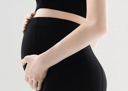 black maternity leggings