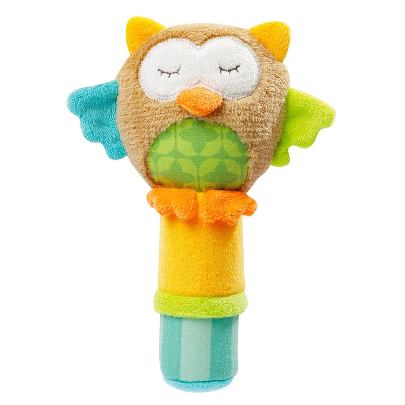 Cartoon Plush Animal Rattle