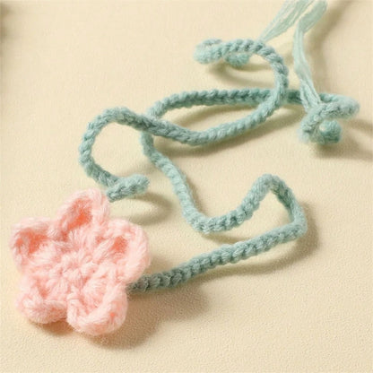 Knitted Mermaid tail & flower Hairband