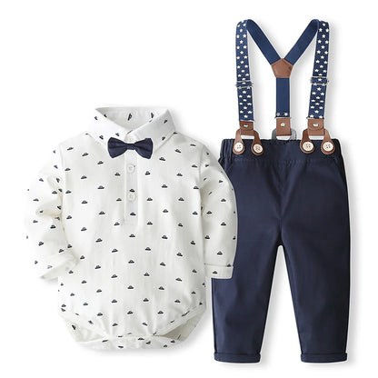 Dapper Gentleman Romper Set