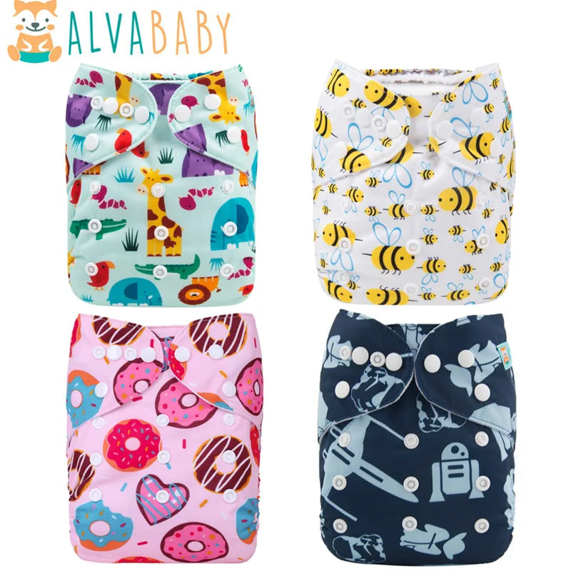 ALVABABY Patterned Nappy & Insert