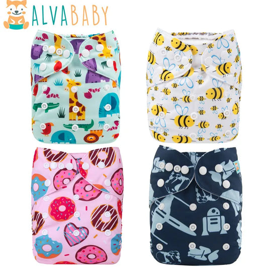 ALVABABY Patterned Nappy & Insert