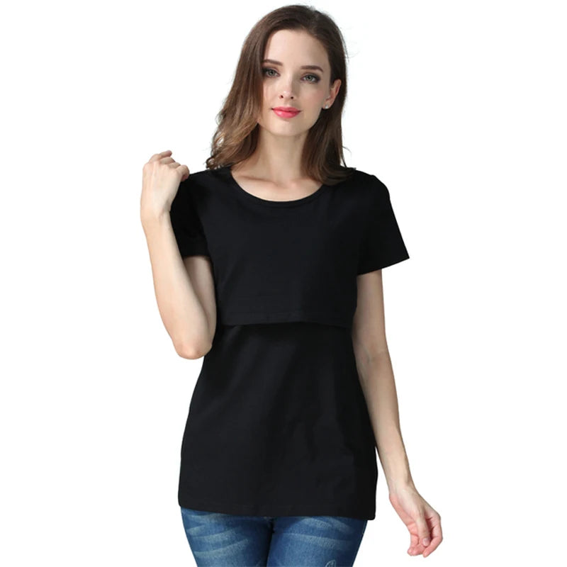 Short Sleeve Breastfeeding T-Shirt