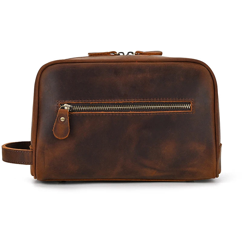 Cowhide Cosmetic & Toiletries Bag