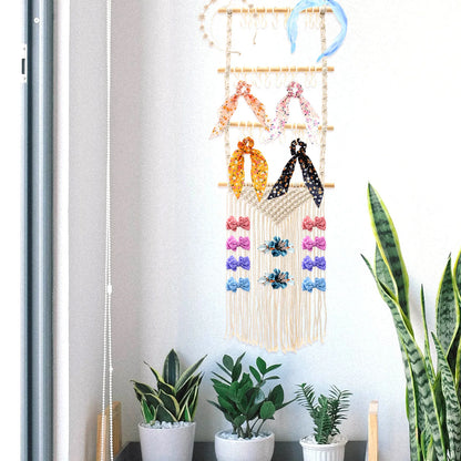 Macrame Headband Storage Rack