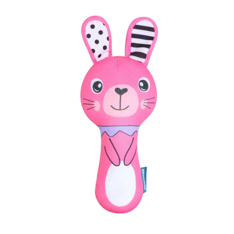 Cartoon Plush Animal Rattle