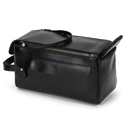 Cowhide Cosmetic & Toiletries Bag