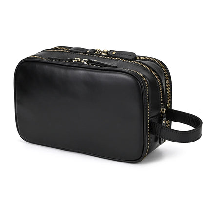 Cowhide Cosmetic & Toiletries Bag