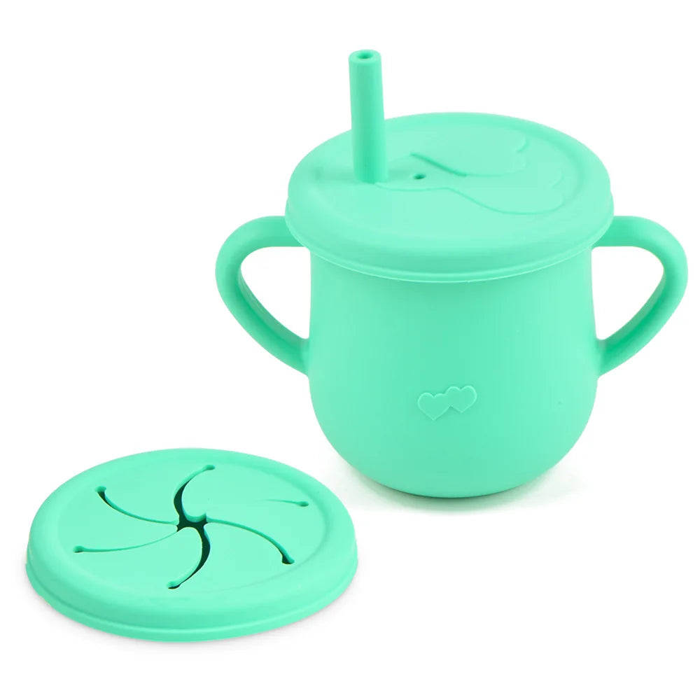 Silicone Straw sippy cup.