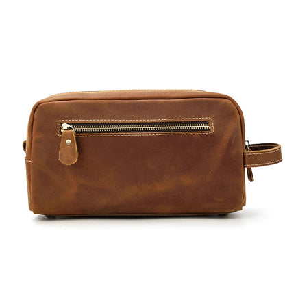 Cowhide Cosmetic & Toiletries Bag