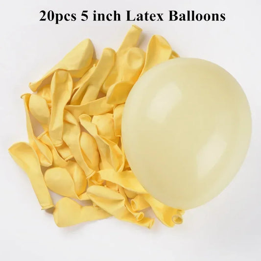 20 Small Balloons - Yellow