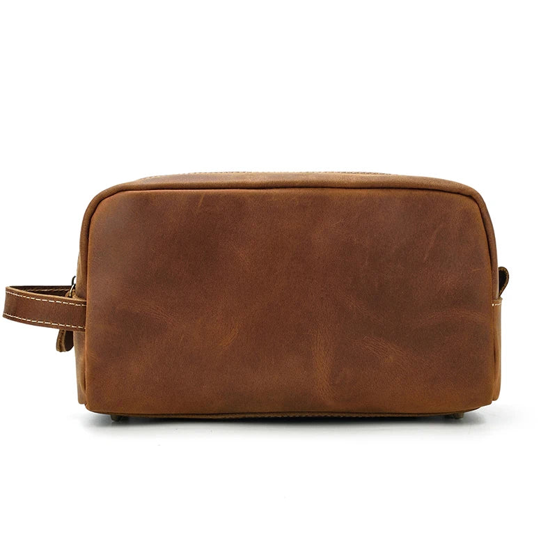 Cowhide Cosmetic & Toiletries Bag