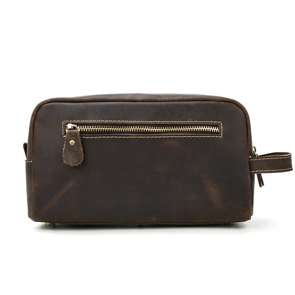 Cowhide Cosmetic & Toiletries Bag